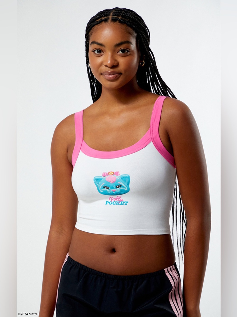 Pacsun Polly Pocket Kitty Colorblock Tank Top NWOT